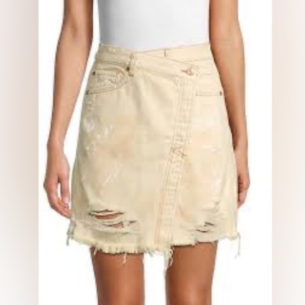 Free People Parker distressed Skirt size 26 #014